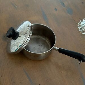 Vintage Revere Ware 1801 Stainless Steel Saucepan pot 1 quart with Lid